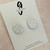 Mega Stud Earrings - Mega - Polymer Clay - Handmade - GINGHAM - Circle - You Choose Colour