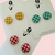 Mega Stud Earrings - Mega - Polymer Clay - Handmade - GINGHAM - Circle - You Choose Colour