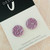 Stud Earrings - Polymer Clay - Handmade - 'ANTIQUE LACE' - Circle - Regular Size  - You Choose Colour