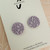 Mega Stud Earrings - Polymer Clay - Handmade - 'ANTIQUE LACE' - Circle - Mega Size - You Choose Colour