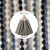 Hand Towel (with Crochet Top) - Smokey Blue/Cream/White Check (Blue2)