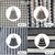 Hand Towel (with Crochet Top) - Smokey Blue/Cream/White Check (Blue2)