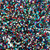 Statement Earrings - Acrylic - DISCO FLOWER - Flower - Rainbow Glitter/Mirror - You Choose