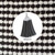 Hand Towel (with Crochet Top) - Black & White Check (Black5)