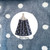 Hand Towel (with Crochet Top) - Blue & White Spot
