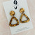 Last Pairs - Statement Earrings - Acrylic - CHUNKY GLITTER BRONZE - You Choose Shape