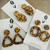 Last Pairs - Statement Earrings - Acrylic - CHUNKY GLITTER BRONZE - You Choose Shape