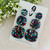 Statement Earrings - Acrylic - Rainbow Glitter - Mega Triples 