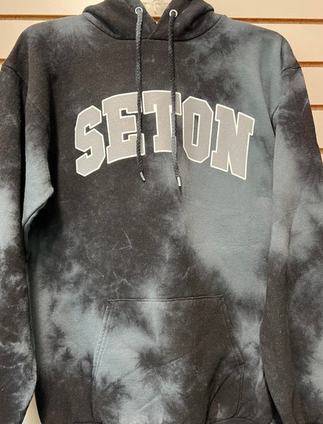 SS92-Black Tye-Dye Hoodie