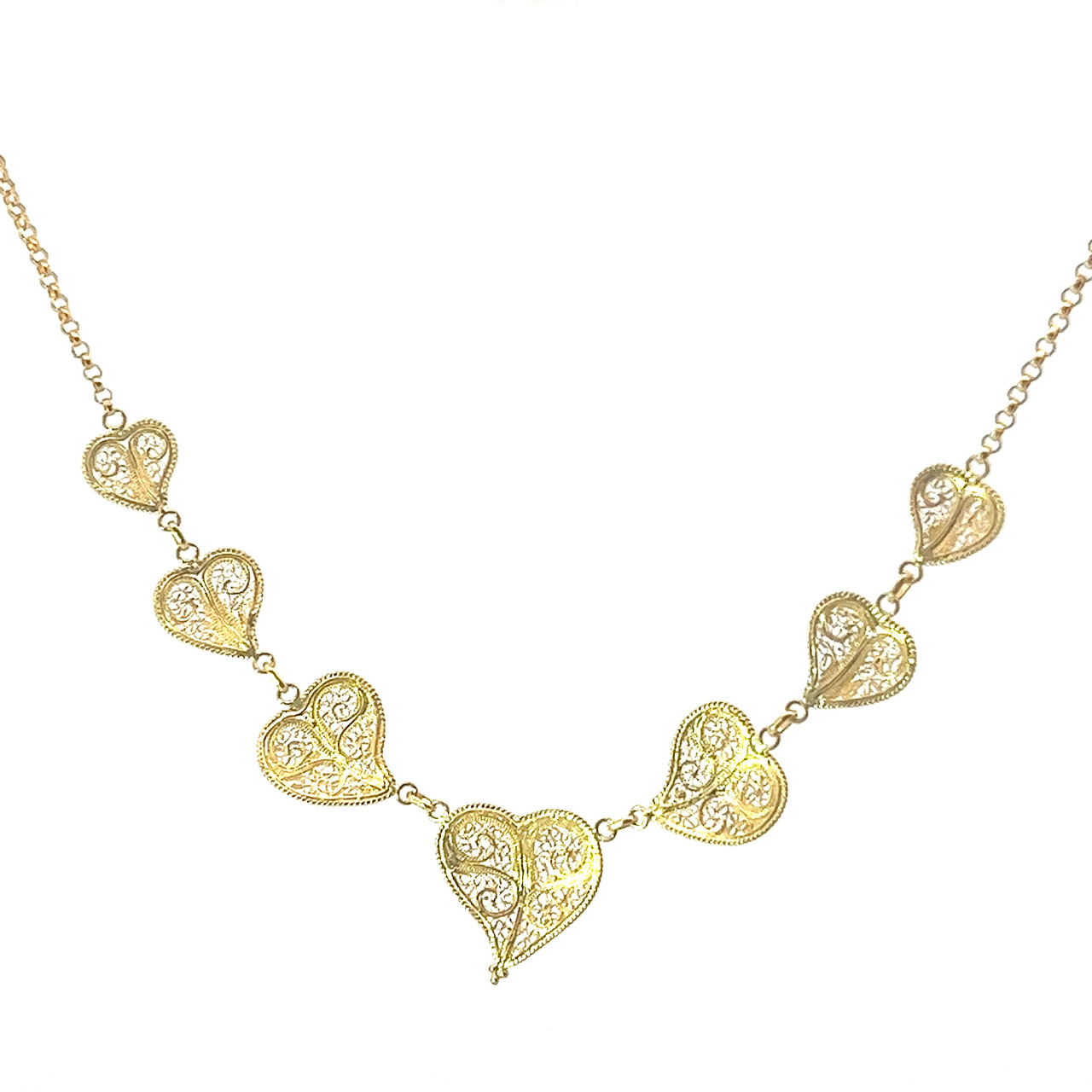 CALANTHE - Portugal Azulejo Gold Heart Necklace – ineslamy