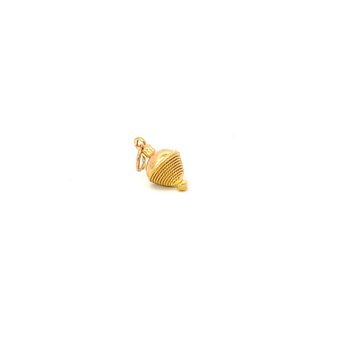 19.2k Portuguese Gold "Top"  Hollow Charm