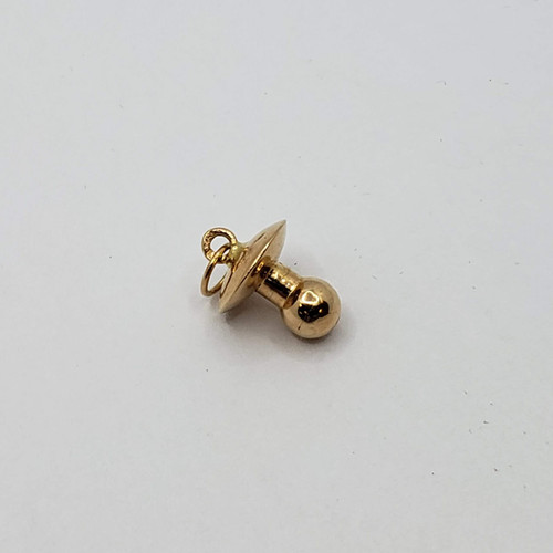 19.2k Portuguese gold "pacifier" charm