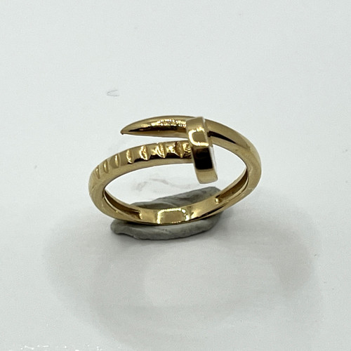 18k Yellow Gold Open Nail Ring