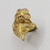 19.2k Portuguese Gold Filigree Heart Ring Vertical  4.1gr