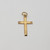 19.2k Portuguese Gold Hollow Cross with textured center