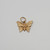 19.2k Portuguese gold Butterfly Charm