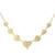 19.2k Portuguese Gold Seven Heart Filigree Necklace