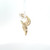 18k Yellow Gold Hollow Heart Earrings