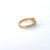 18k Yellow Gold Ring White CZ Knot