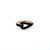 18k Yellow Gold Ring Black CZ Knot