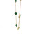 18k Yellow Gold 5 12mm Clover Necklace