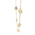 18k Yellow Gold 5 12mm Clover Necklace