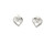 19.2k Portuguese Gold Heart CZ earrings