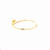 18k Yellow Gold CZ Stones Nail Hinged Hollow Bangel Bracelet