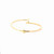 18k Yellow Gold CZ Stones Nail Hinged Hollow Bangel Bracelet
