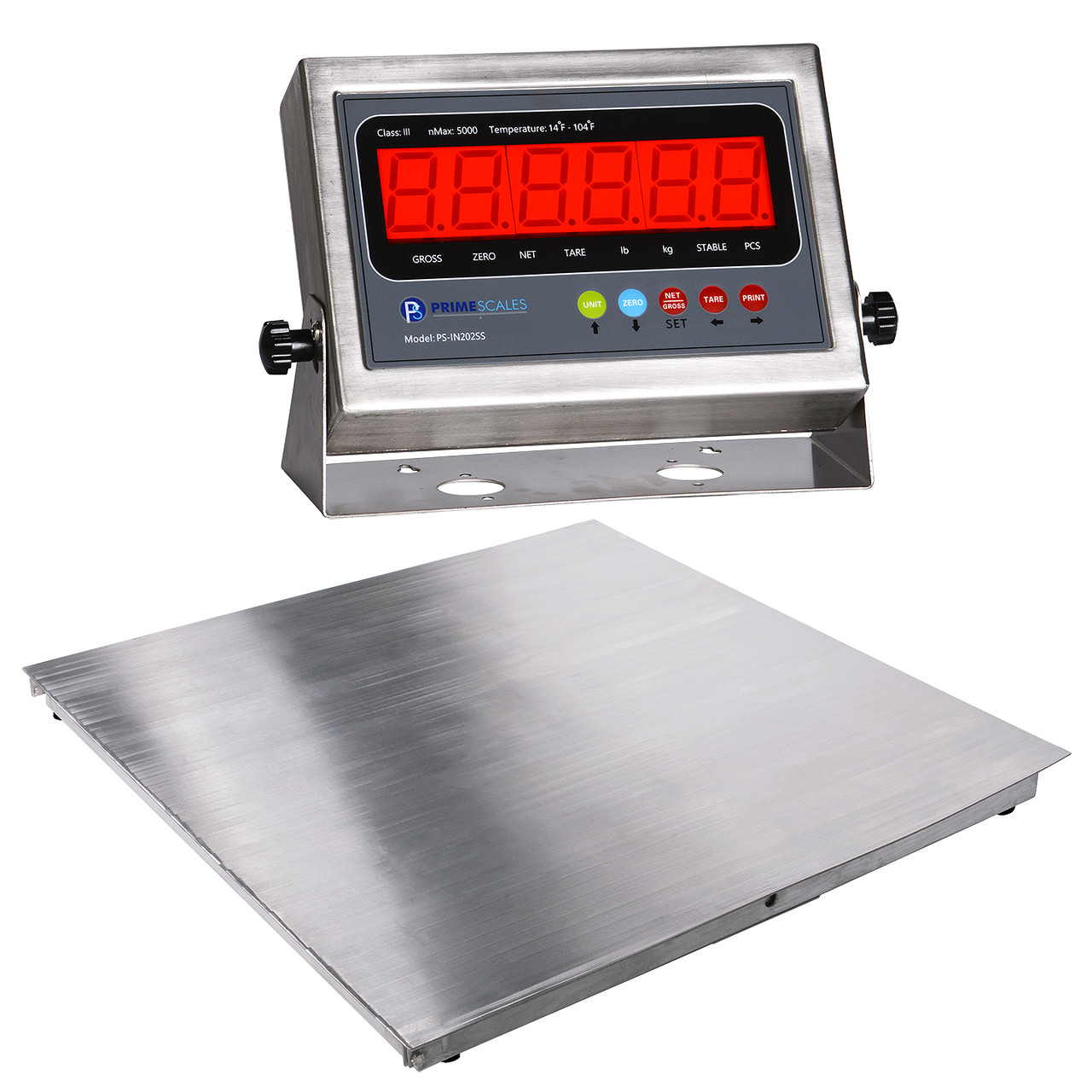 5,000 lbs Stainless Steel NTEP Floor Scale