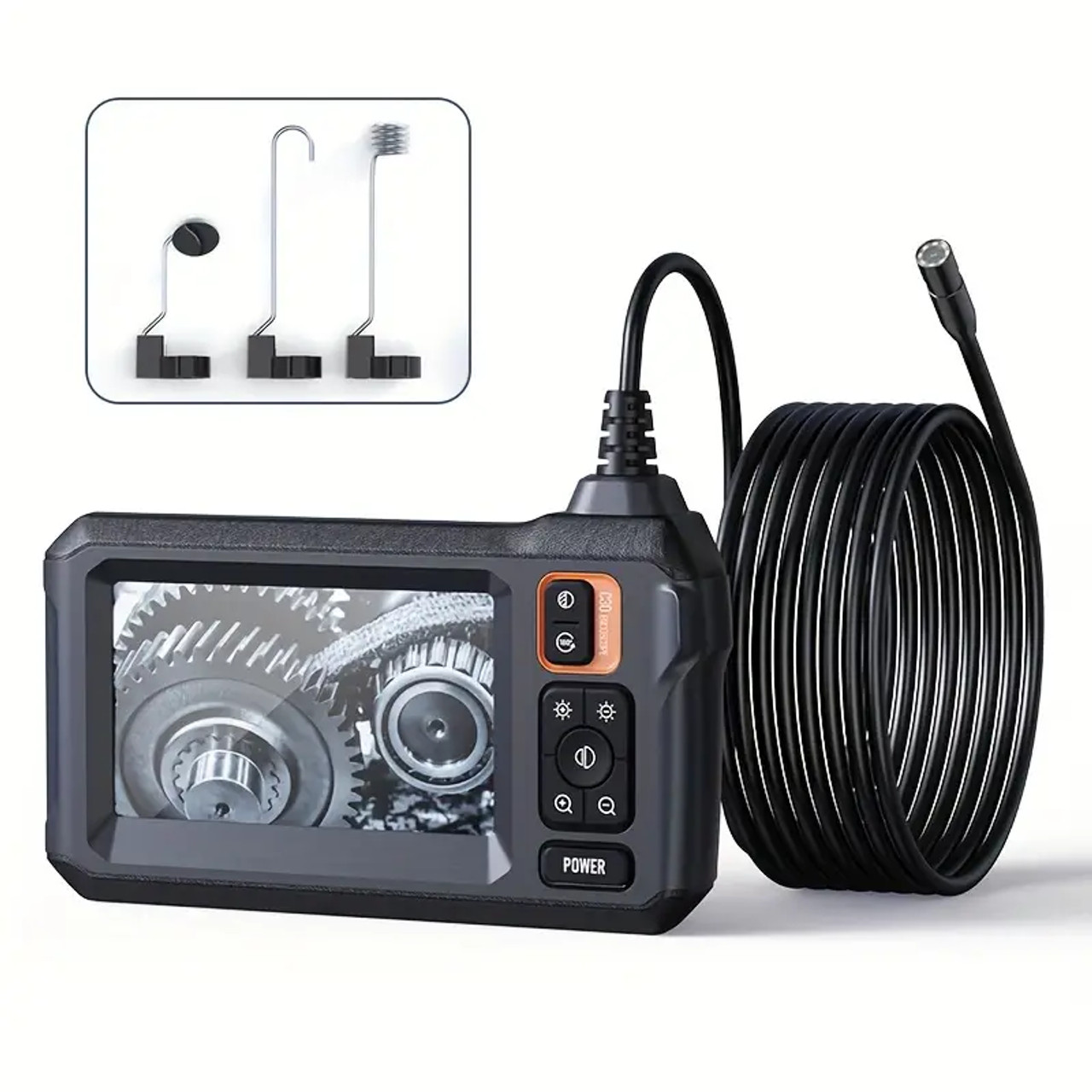 Housolution 16,4 Piedi Endoscopio Telecamera Con Luce, Borescope Con 8