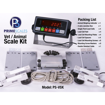 Wireless Veterinary Scale 700 lb x 0.2 lb - 38 x 20 - Stainless Steel