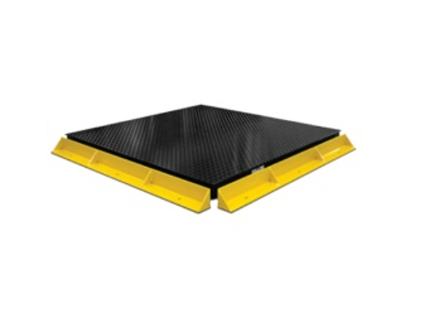 PS-BG 4' (48") Long Painted Steel Pallet Floor Scale Bumper Guard