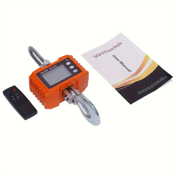 1000KG Hanging Scale Digital LCD High Precision Heavy Crane Scale Remote