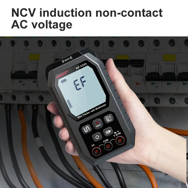 NOYAFA NF8509 TDR Network Cable Tester With Multimeter Tester, RJ45/RJ45 Network Cable Tester, RJ11/CAT5/CAT6-NCV Anti-burning AC And DC Voltmeter, POE Network