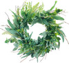 Mixed Foliage Artificial Wreath 24" Round