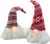 Gnome Lighted 15" Two Assorted Red and Grey