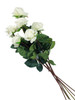 Caroline Rose Real Touch White 27" Set of 6 Artificial Stems