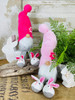 Gnome with Bunny Slippers Set of Two 17"