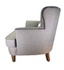 HomeElegance Accent Chair with Kidney Pillow  Grey