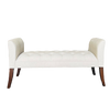 Tufted High Side Bench Off White