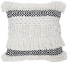 Pillow Boho Black/White I Indoor Outdoor 17in Square