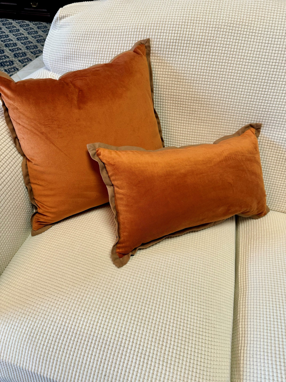 Indoor Velvet Flange Loden Green 18-Inch Throw Pillow - Pillow Perfect