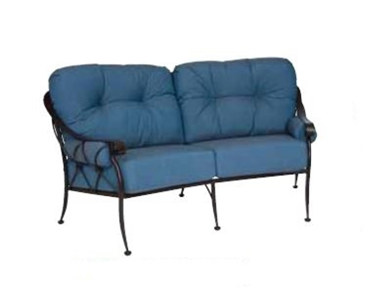 outdoor crescent loveseat