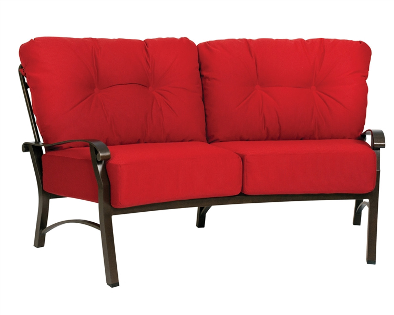 outdoor crescent loveseat