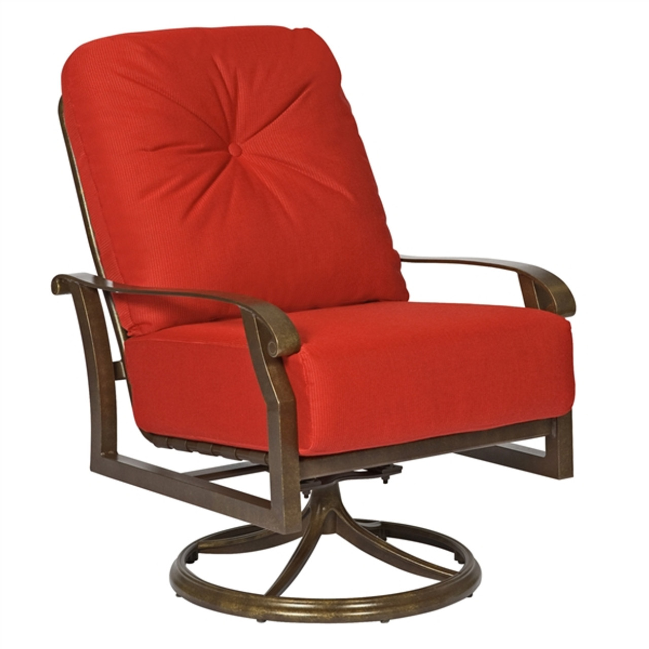 outdoor swivel rocking chair with cushions