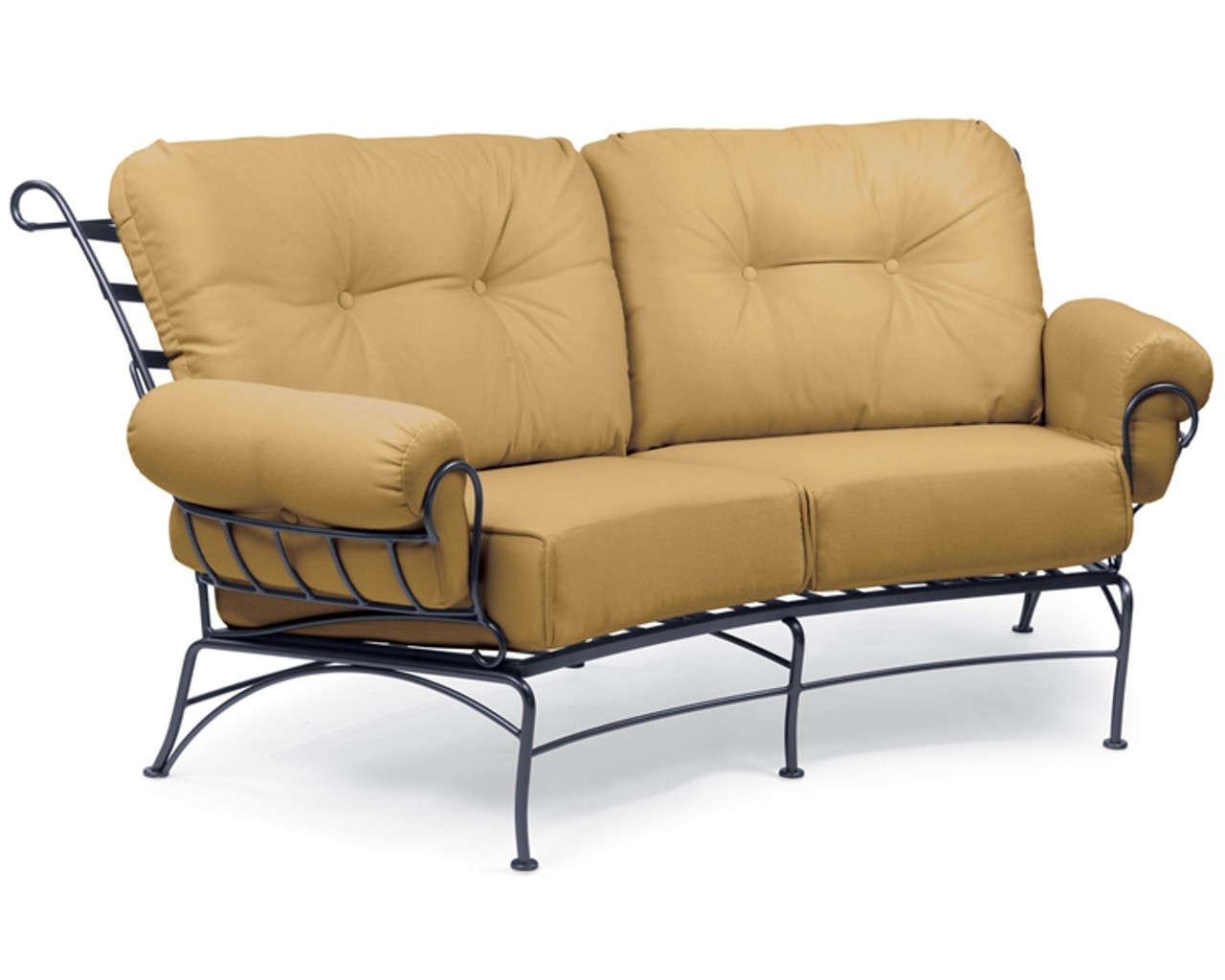 outdoor crescent loveseat