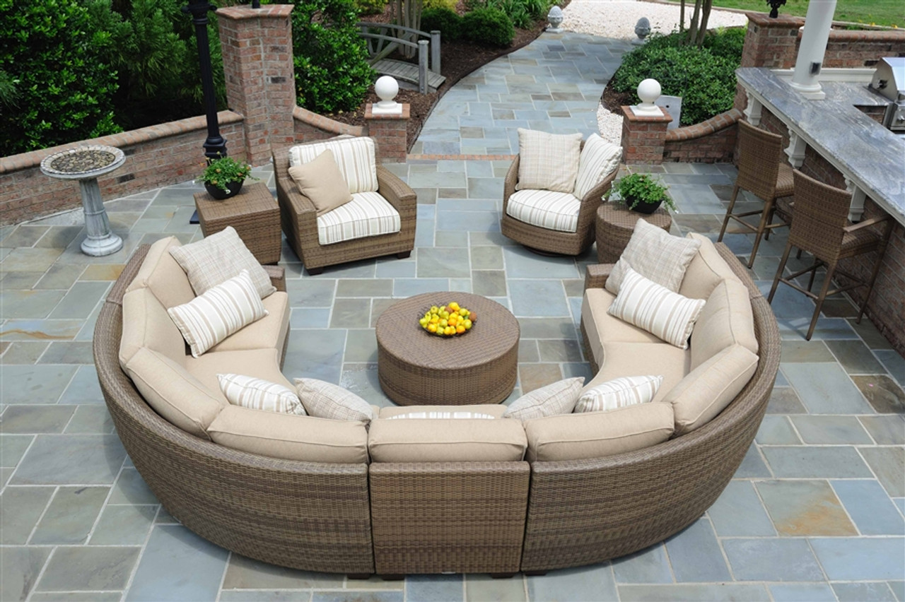 outdoor circle sectional