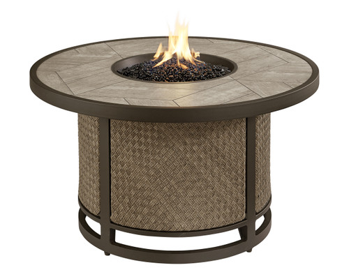 Agio Ellery 44 Inch Round Fire Pit Chat Height