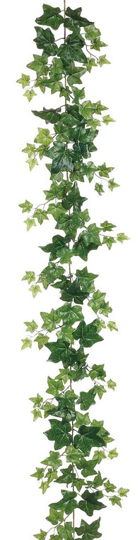 6ft Puff Ivy Garland with 127 Leaves Close Up Detail